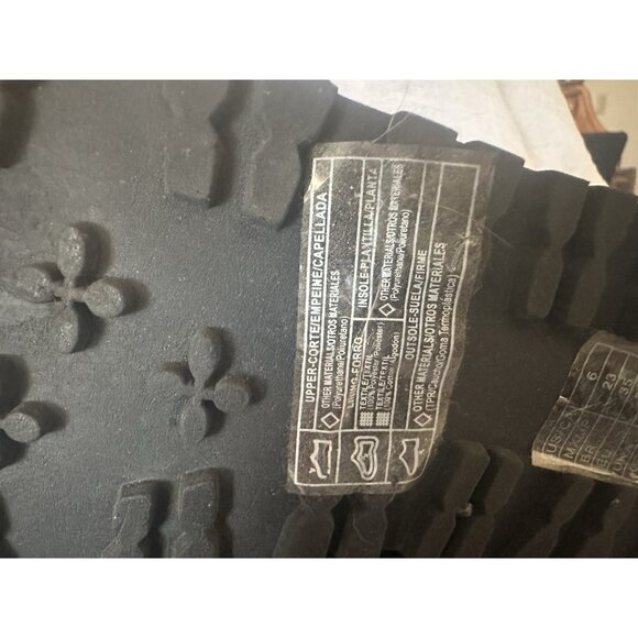 Forever 21 Womens Black Platform Boots Size 6 Mall Goth Emo Witchcore Whimsigoth - Picture 4 of 6